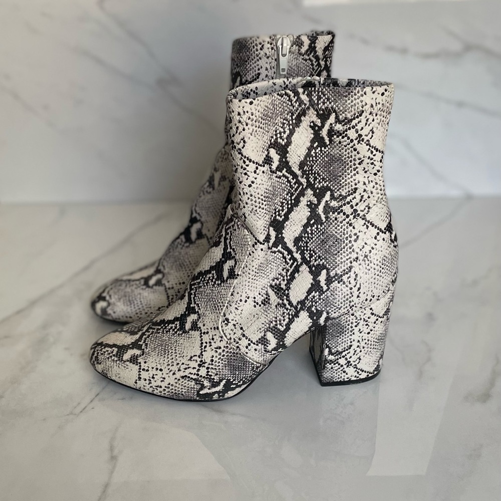 Madden Girl snakeskin boots size 9.5